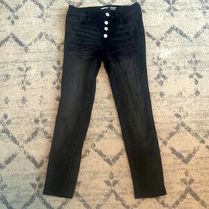 Old Navy Girls Black Faded Skinny Jeans